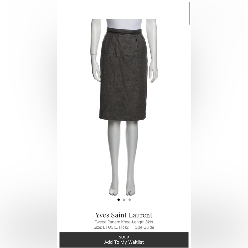 YSL Wool Skirt